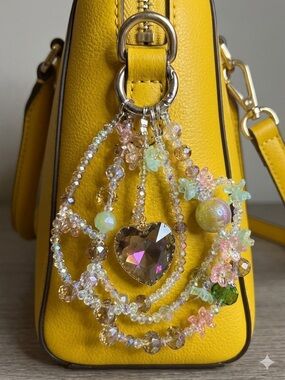 Crystal Heart Multicolor Beaded Charm Bracelet - Women Jewelry